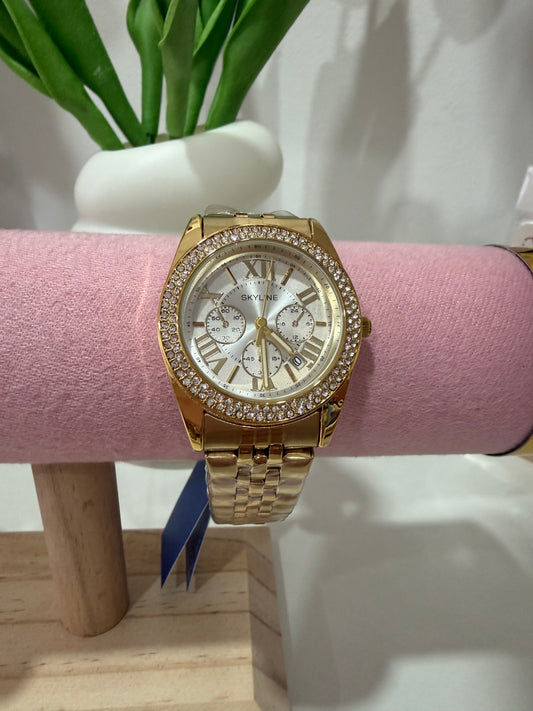 RELOJ ORO ACERO INOXIDABLE