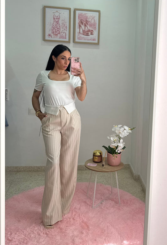 PANTALÓN PINZA RAYAS talla