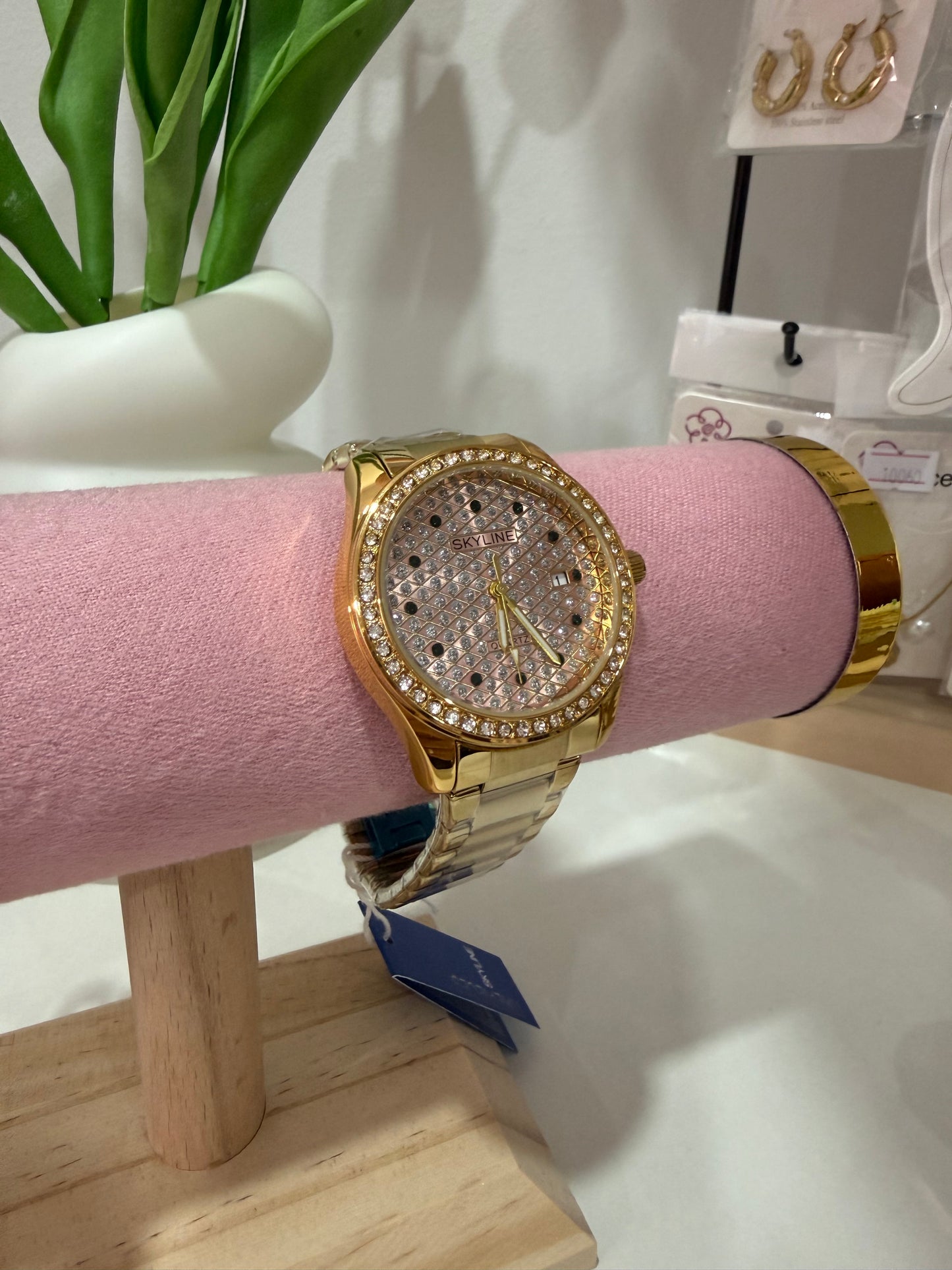 RELOJ ORO ACERO INOXIDABLE