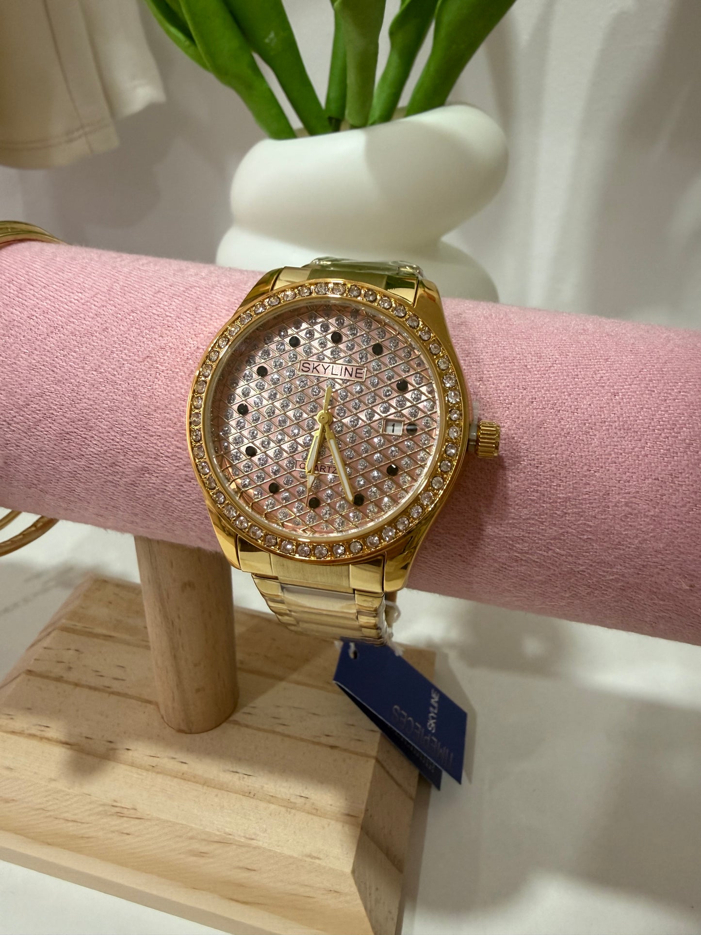 RELOJ ORO ACERO INOXIDABLE