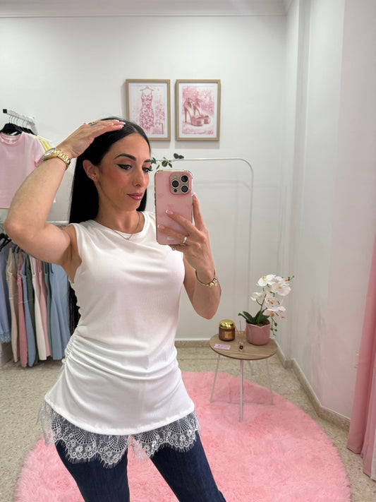 CAMISETA TIRANTE ENCAJE
