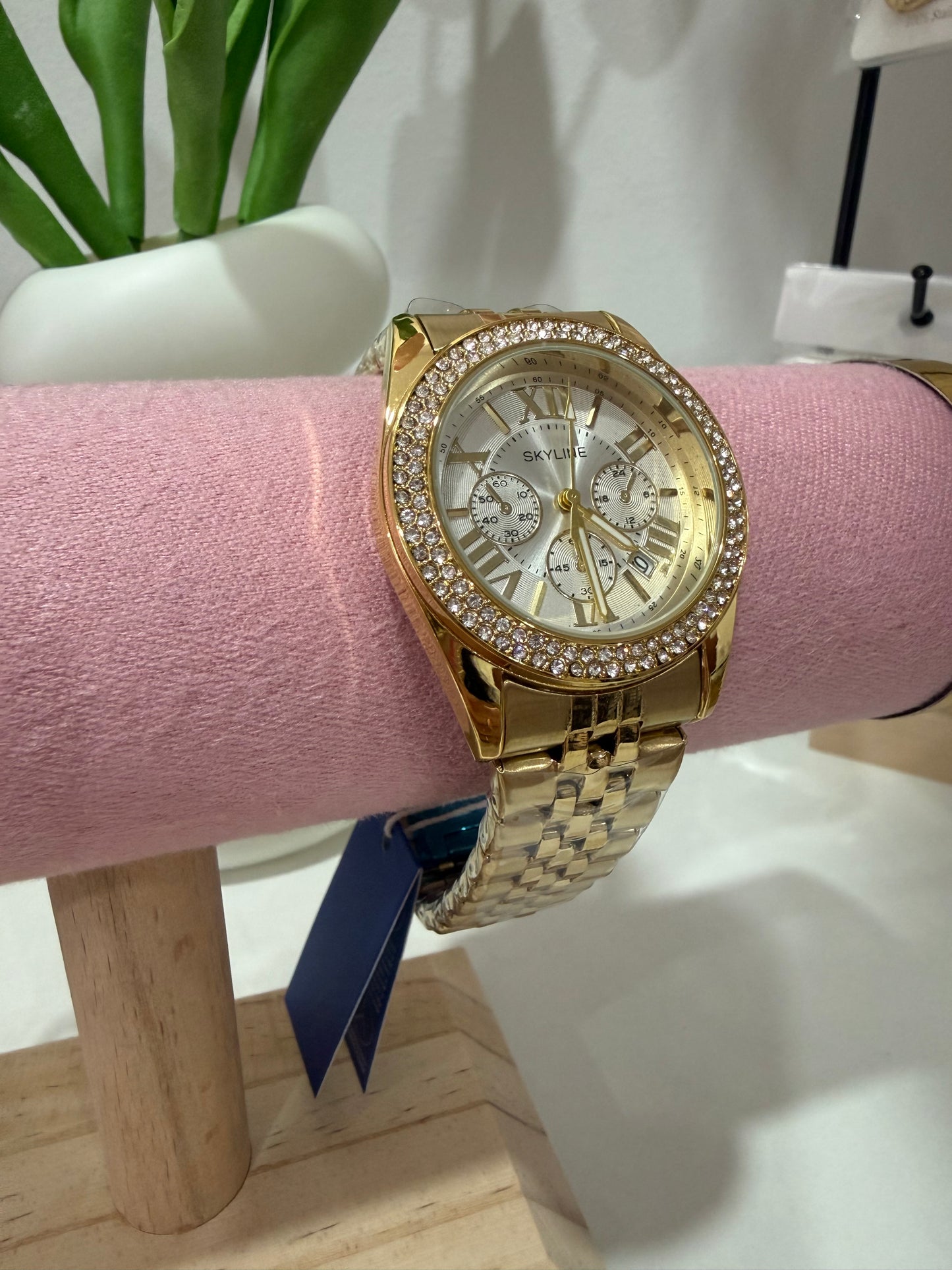 RELOJ ORO ACERO INOXIDABLE