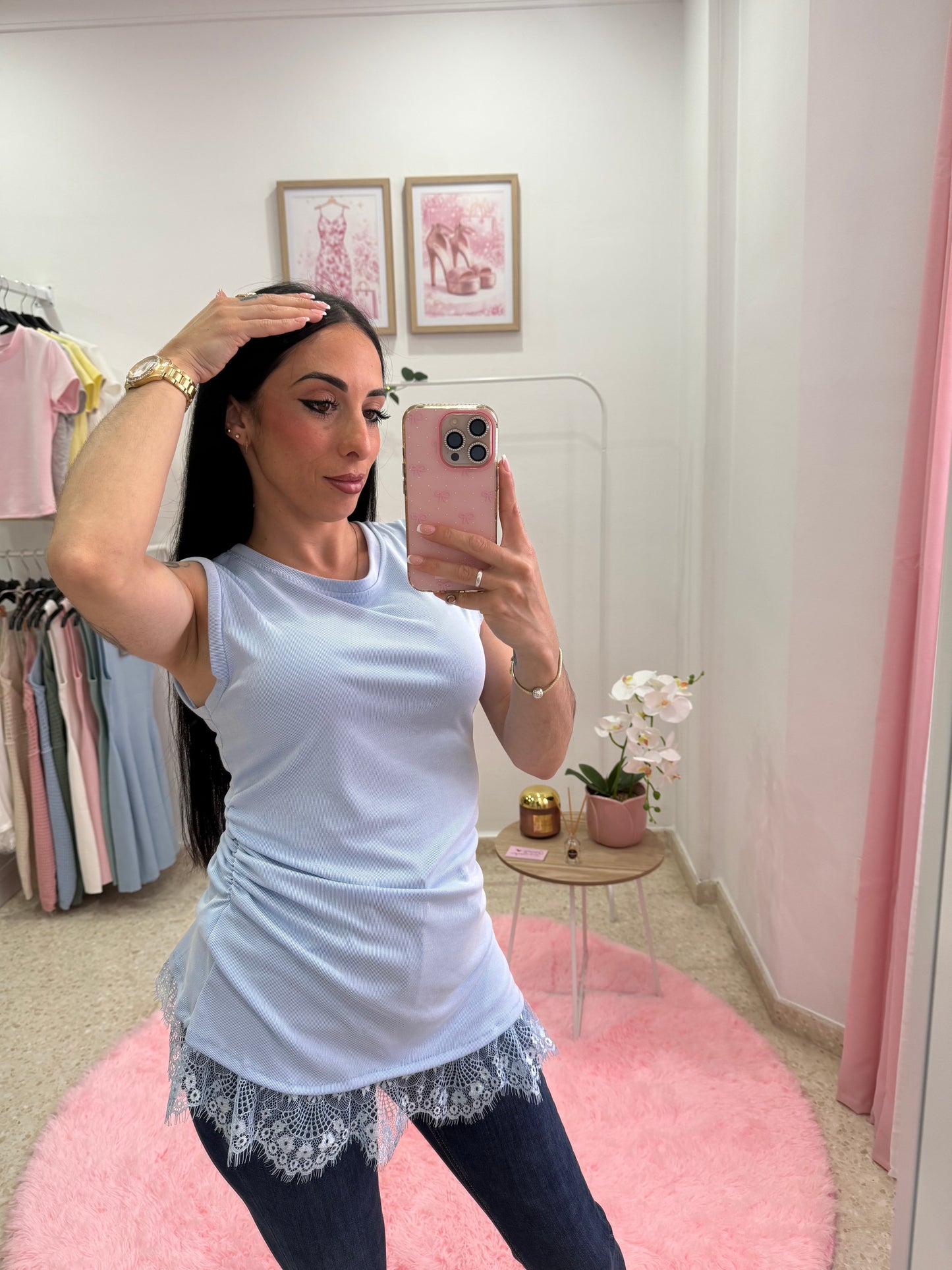 CAMISETA TIRANTE ENCAJE