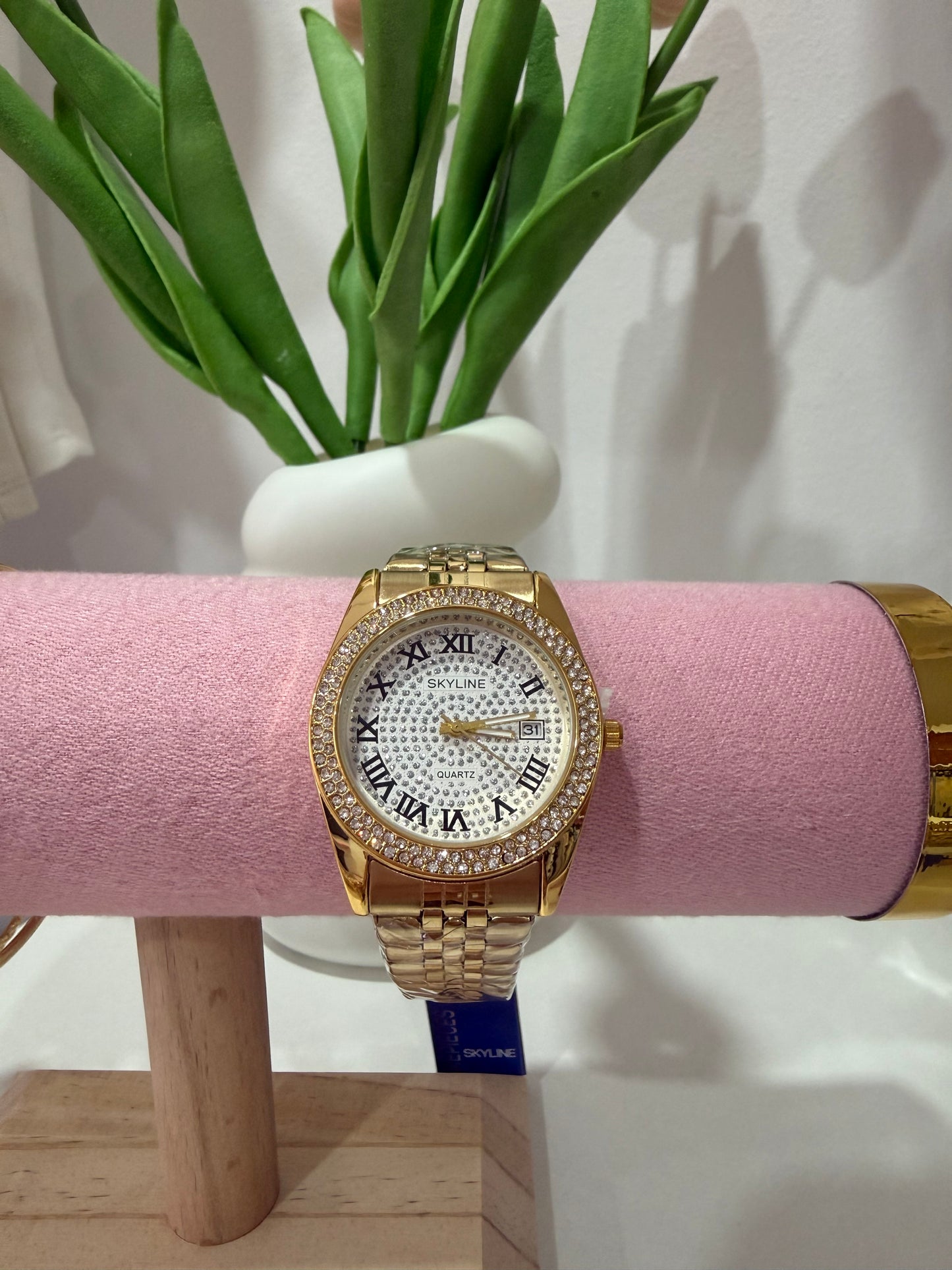 RELOJ ORO ACERO INOXIDABLE